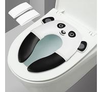 PandaEar Copriwater pieghevole da viaggio, per bambini e bambini, portatile, in silicone, per bambini, ragazzi e ragazze, con cuscinetti in silicone antiscivolo, motivo: panda