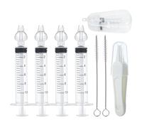 PandaEar Irrigatore nasale per bambini con scatola portatile, Irrigatore nasale professionale per bambini con pinzette e spazzola per la pulizia per neonati Bambini Bambini, 4 pezzi