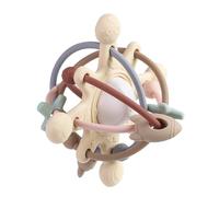 PandaEar Massaggiagengive Neonato Manhattan Palla Sonaglio Sensoriale | Palla massaggiagengive Manhattan flessibile in silicone, Texture spazio uniche, Sonaglio interno dolce neonato.