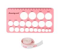 PandaEar Righello per capezzoli, righello per tiralatte e flangia, strumento di misurazione in silicone per neomamme e donne che allattano
