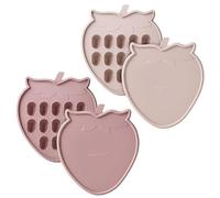 PandaEar Set di 2 Stampi per Ghiaccioli al Latte Materno, Vassoio Congelatore in Silicone con Coperchio, Contenitore per Alimenti e Frutta per Bebè, 13 Scomparti da 15 ml per Cibi Fatti in Casa