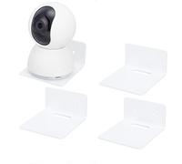 PandaHall 4pz Mensole Da Parete Sospese Mensole In Acrilico Piccole Mensole Bianche Mensole Da Esposizione Mensole Adesive Sospese per Webcam Videocamera Monitor con 2 Tipi di Installazione