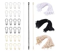 Pandahall 600 corde in cotone 3 colori con etichetta di tenuta per appendere con spille di sicurezza per appendere tag stringhe di fissaggio a scatto pin di chiusura per cravatte