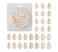 Pandahall About 120PCS/Box naturale Cowrie Spiral Seashell Beads 9 ~ 12 x 10 ~ 16 mm Beach Shell ciondoli perline con fori per gioielli fai da te bricolage