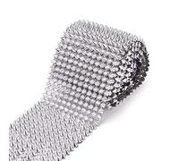 Pandahall - Borchie da cucire a cono argentato, stile punk-rock, nastro a rete, per abbigliamento, performance artistica e artigianato, decorazione