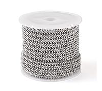 PandaHall - Catena a Maglia Barbazzale in Acciaio Inox 304, 5 m, Non Saldata, 3,8 mm Larghezza, 1,5 mm Spessore, Dimensioni 5,5 x 3,8 x 0,6 mm, CHS-TA0001-43