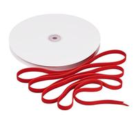 PandaHall Nastro in velluto rosso da 10 mm, 20 m, sottile, double face, per confezioni regalo, fiocco, cucito, bouquet di nozze, decorazioni natalizie