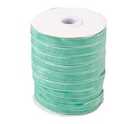 Pandahall Rotolo di nastro di raso a faccia singola da 1,9 m, per decorare confezioni regalo, fiocchi per capelli, colore acquamarina medio, lunghezza 45 m
