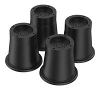 PandaHug 4 rialzi rotondi per letto, 8,4 cm, alzate per sedie, resistenti, supportano fino a 2.721,6 kg, in gomma, per divano, scrivania, divano, tavolo, libreria