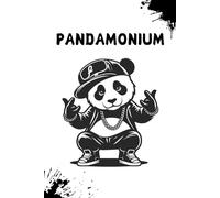 PANDAMONIUM: Hilarious gangster panda lined notebook cover design
