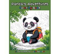 Panda's Adventures: 25 Whimsical Panda Coloring Pages for Kids - From Jungle Rides to Outer Space Adventures!