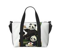 Pandas of Father and Son - Borsa da viaggio impermeabile per palestra, sport, vacanze