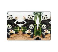 Pandas of Father and Son - Tappeto da salotto stampato, 182,9 x 121,9 cm, per tavolino, comodino, ufficio, balcone