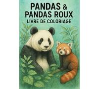 Pandas, pandas roux, Livre de coloriage