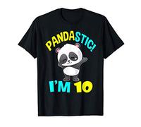 Pandastic I'm 10 Panda Gifts Decimo Compleanno Dieci Oggi Maglietta