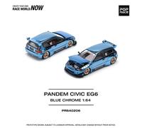 Pandem Civic EG6 Blu Chrome 1:64 Scala Pop Race PR640206