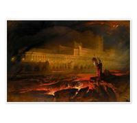 Pandemonium Poster di John Martin 60 x 40 cm Rosso Quadri Decorazione per pareti