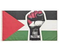 Pandiui23 Bandiera della Palestina, 150 x 90 cm, Red, White, Black, Patriottico