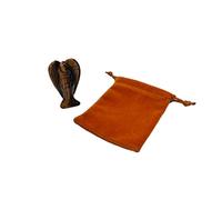 Pandiui23 Gemstone Angel Figurine Guardian Angel Healing Crystal Talisman Lucky Charm Angel Statue Decorazione Fengshui (Occhio di tigre)