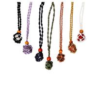 Pandiui23 Set di cristalli curativi naturali, sette pietre chakra, collana 7 pietre chakra, cristalli energetici per meditazione (Pack) (sette chakra 2)