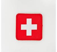 Pandiui23 Toppe Bandiera Svizzera con Colori Ufficiali Scudo Ricamato Toppe Ricamate per Motociclisti Toppe Militari, Toppa Svizzera (Svizzera)