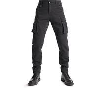 Pando Moto Desert Cargo Pantaloni tessili da moto, nero, Taglia 32/30