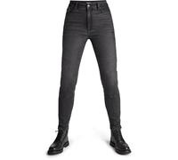 Pando Moto Kaya Slim Jeans da moto da donna, grigio, Taglia 28/34