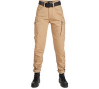 Pando Moto Mila Cargo Jeans da moto da donna, beige, Taglia 30/32