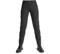 Pando Moto Mila Cargo Jeans da moto da donna, nero, Taglia 30/30