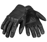 Pando Moto Onyx 02 Guanti da motocicletta perforati, nero, Taglia S