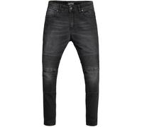 Pando Moto Rosie Devil Plain Jeans moto da donna, Lavaggio scuro, Taglia 30