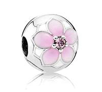 PANDOCCI 2017 Collezione Primavera Fai da Te Adatto per Pandora Bracciali Originali Argento 925 Magnolia Bloom della Clip dei monili di Fascino Bead
