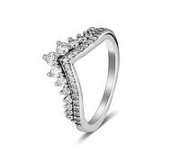 PANDOCCI 2018 Autunno Principessa Desiderio Anello per Le Donne 925 Argento Fai da Te Adatto per Originale Pandora bracciali monili di Modo di Fascino (58#)
