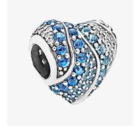 PANDOCCI 2018 New Spring aqua cuore perline 925 sterling silver fai da te adatto per originale pandora bracciali moda gioielli di fascino