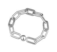 PANDOCCI 2019 Bracciale a catena a maglie autunno Me per donna Argento 925 fai-da-te Adatto per bracciali Pandora originali Gioielli di moda con ciondoli (17,5 cm)
