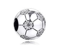PANDOCCI 2020 Primavera Scintillante Calcio Tallone Argento 925 Fai da Te Adatto per bracciali Pandora Originali Fascino Gioielli di Moda