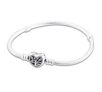 PANDOCCI 2020 Regalo per la Festa della Mamma Bracciale a Catena con Cuore di Serpente per Donna 925 Argento Fai da Te Adatto per bracciali Pandora Originali Gioielli di Moda con ciondoli (18CM)