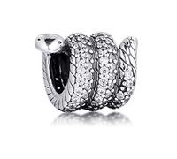 PANDOCCI Charm a serpente in argento 925 con scintillante involucro autunnale 2020, adatto per braccialetti Pandora originali, gioielli alla moda, autunno