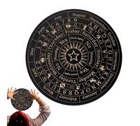 Pandolo Table for Romance - Tavolo in legno per la divinazione esoterica, tavoletta spirituale artigianale | Tavola Ouija per messaggi mistici, piante per comunicazione energetica,