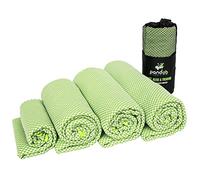 pandoo Asciugamano da Viaggio in bambù | Telo in Nylon Ecologico e Fibre di Carbonio di bambù | Super Assorbente, Morbido e Antibatterico | per Sport, Palestra, Viaggi ed Escursioni | 160 x 80 cm