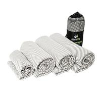 pandoo Asciugamano da Viaggio in Bambù | Telo In Nylon Ecologico e Fibre di Carbonio di Bambù | Super Assorbente, Morbido e Antibatterico | Per Sport, Palestra, Viaggi ed Escursioni | 160 x 80 cm