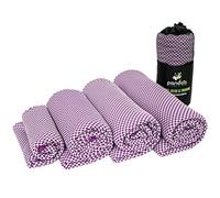 pandoo Asciugamano da Viaggio in Bambù | Telo In Nylon Ecologico e Fibre di Carbonio di Bambù | Super Assorbente, Morbido e Antibatterico | Per Sport, Palestra, Viaggi ed Escursioni | 160 x 80 cm
