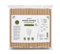 pandoo Cannucce monouso senza plastica in bambù e fibra vegetale | Cannucce biodegradabili | Ottima alternativa alle cannucce in plastica | La cannuccia ecologica e sostenibile (200)