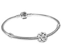 Pandora, 08051 - Bracciale con motivo dell’infinito, set iniziale, gioiello meraviglioso in argento da donna