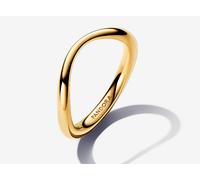 Pandora 163314C00-56 Anello Linea Sinuosa Placcatura in Oro taglia 56