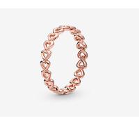 Pandora 180177-50 Anello fascia di cuori Placcatura in Oro Rosa