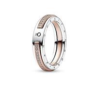 Pandora 182773C01-56 Anello con zirconi bicolore