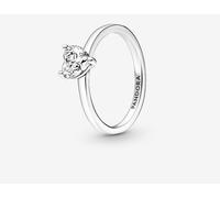 Pandora 191165c01-60 Anello Solitario con Pietra Cuore Argento taglia 60