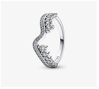 Pandora 192543c01-58 Anello Onda Asimmetrica Pietre Luminose taglia 58