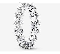 Pandora 193103c01-54 Anello Fascia Cuori Argento taglia 54
